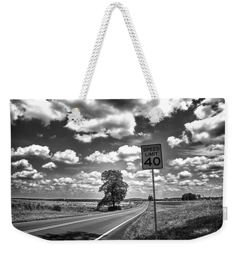 Pennsylvania Weekender Tote Bag featuring the photograph Limit by Kristopher Schoenleber