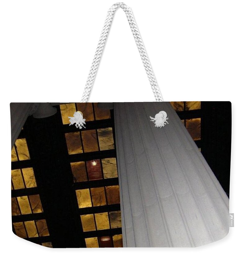 Lincoln Memorial Weekender Tote Bag featuring the photograph Lincoln Ceiling by Lynellen Nielsen