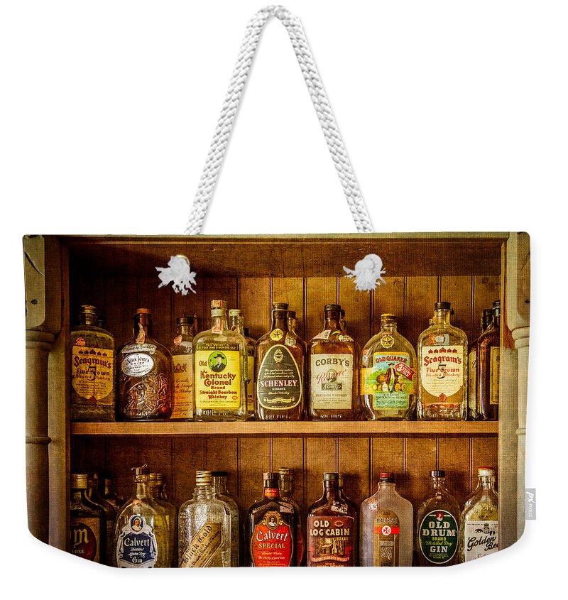 Liquor Weekender Tote Bag featuring the photograph Liquor Cabinet by Paul Freidlund