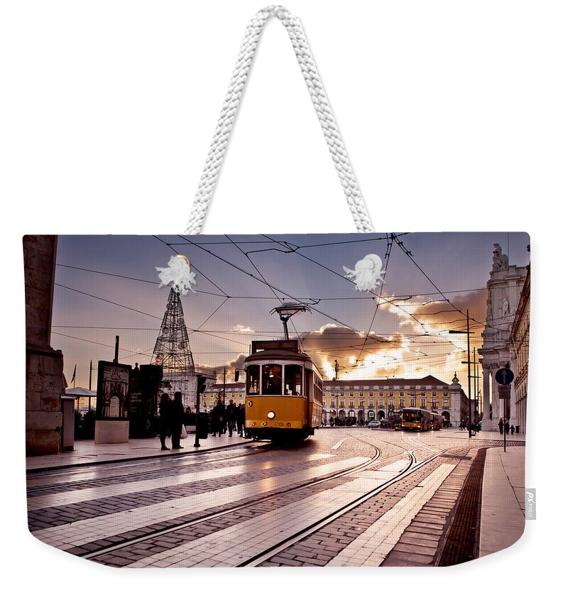 Lisbon Weekender Tote Bag featuring the photograph Lisbon light by Jorge Maia