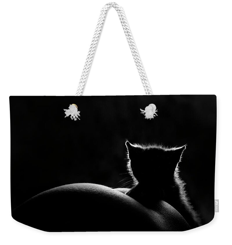 Pets Weekender Tote Bag featuring the photograph Little Cat by Raúl Barrero Photography