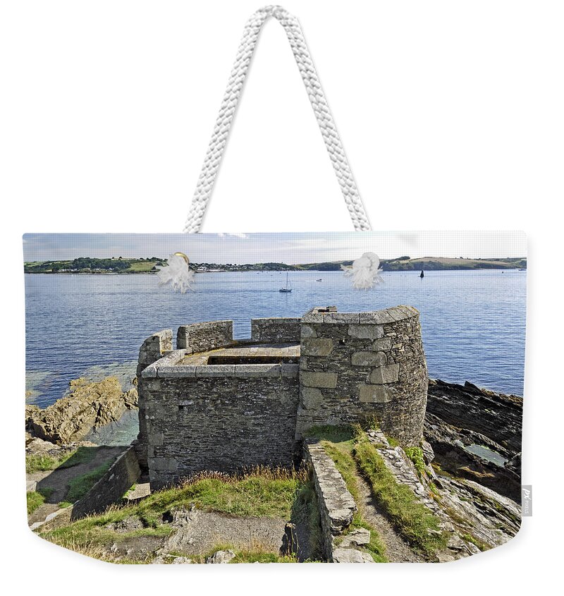 Britain Weekender Tote Bag featuring the photograph Little Dennis Blockhouse - Falmouth by Rod Johnson
