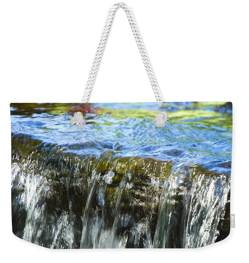 Water Weekender Tote Bag featuring the photograph Little Falls 2 by Norma Brock