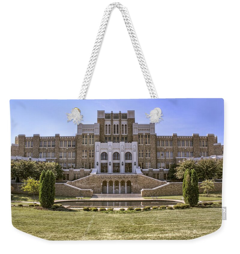 Little Rock Central High School Weekender Tote Bag featuring the photograph Little Rock Central High School by Jason Politte