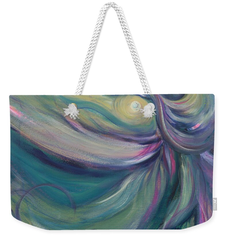 Dance Weekender Tote Bag featuring the painting Liturgical Dance by Nadine Rippelmeyer