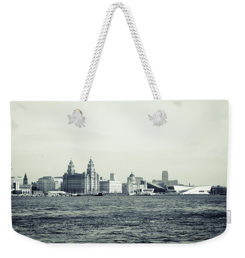3 Graces Weekender Tote Bag featuring the photograph Liverpool Water Front by Spikey Mouse Photography