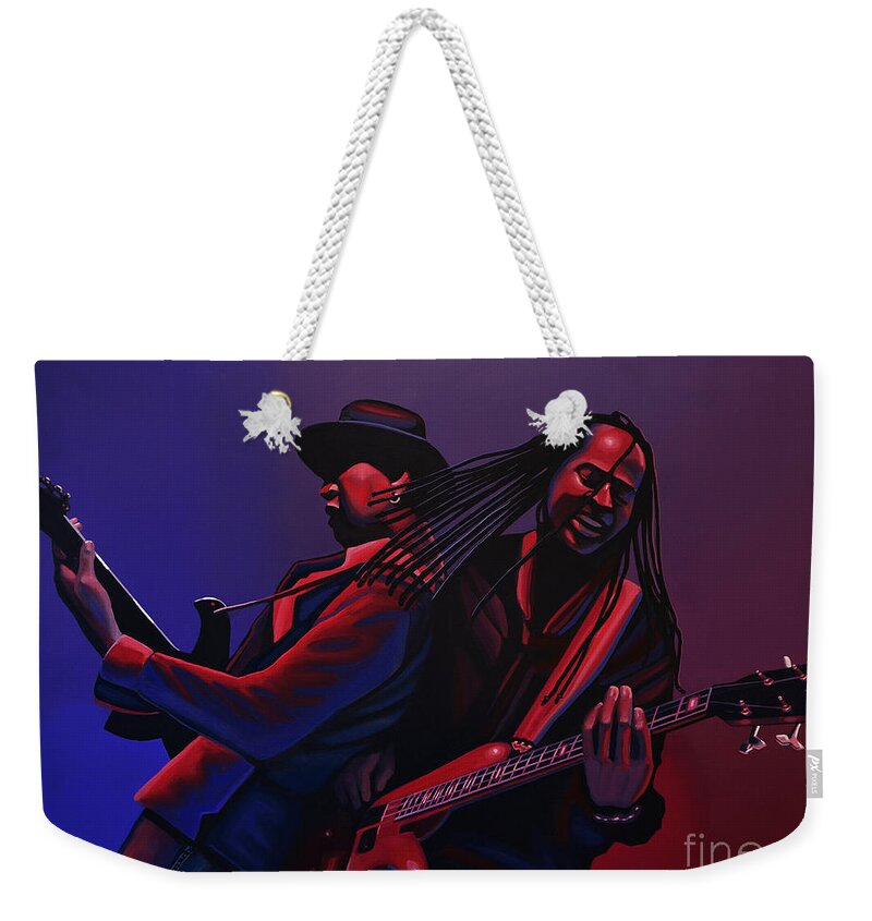 Living Colour Weekender Tote Bag featuring the painting Living Colour Painting by Paul Meijering