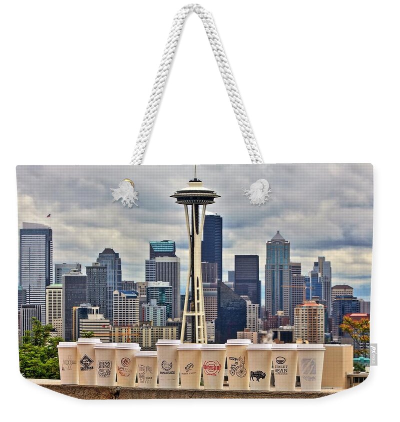 Seattle Weekender Tote Bag featuring the photograph Local Joes by Benjamin Yeager