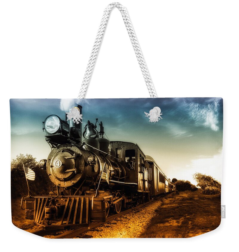 Train Weekender Tote Bag featuring the photograph Locomotive Number 4 by Bob Orsillo