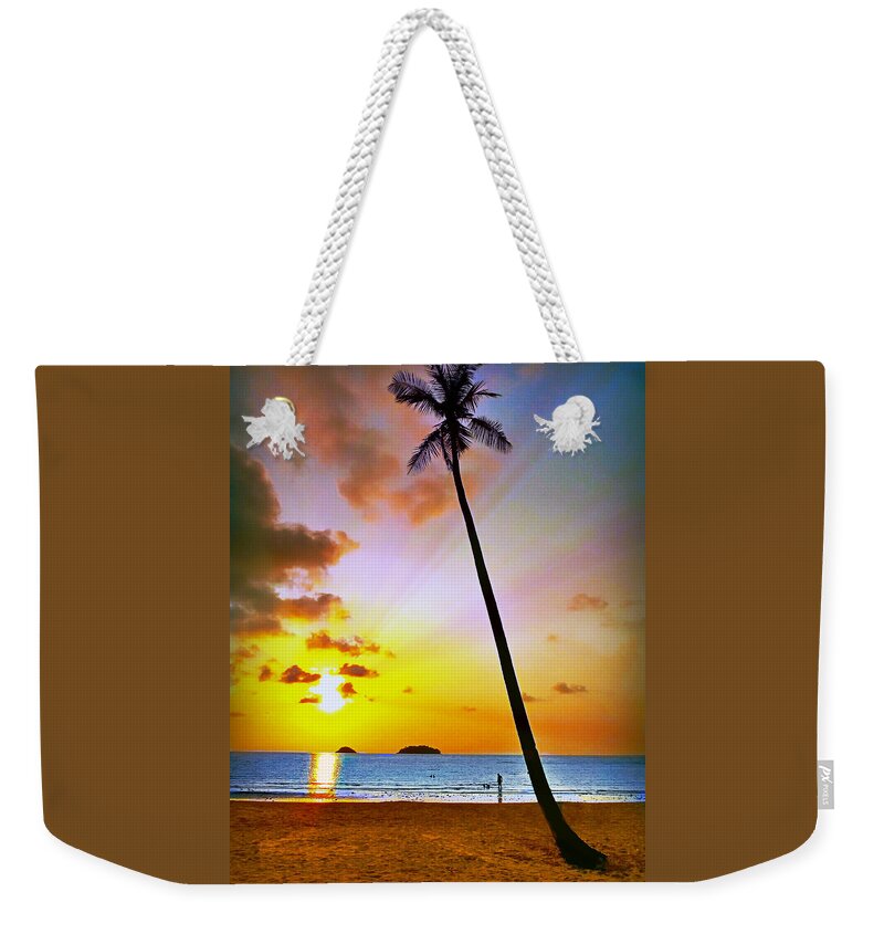 Beach Weekender Tote Bag featuring the photograph Lonely Beach by Ian Gledhill