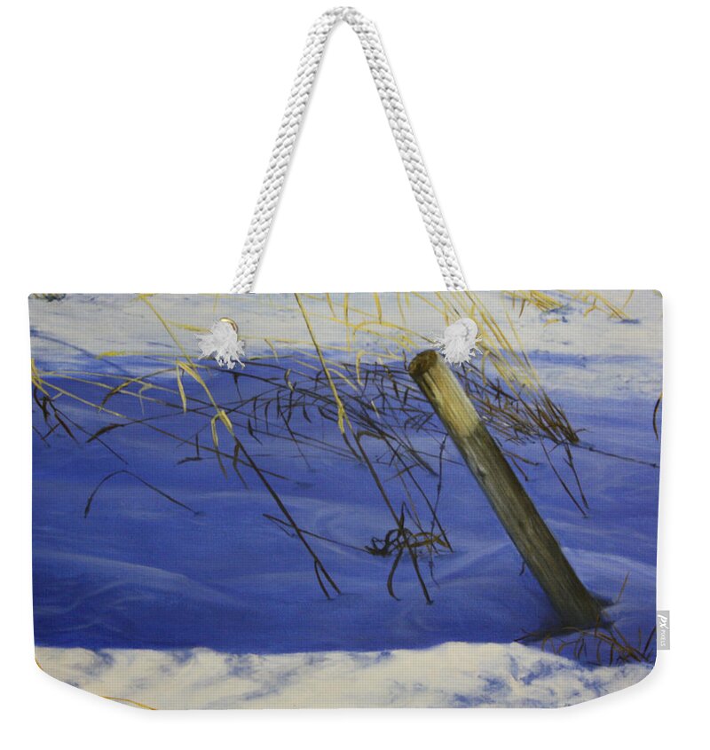 Landscape Weekender Tote Bag featuring the painting Lonely Relic by Tammy Taylor