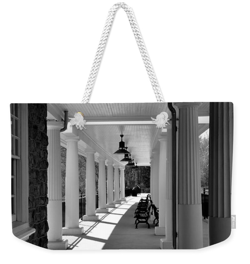 Trains Weekender Tote Bag featuring the photograph Lonely Train Station at Valley Forge by Kathi Isserman