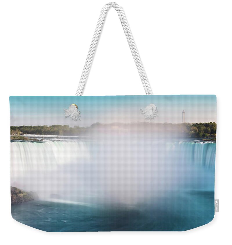 Scenics Weekender Tote Bag featuring the photograph Long Exposure Of Horseshoe Falls Of by D3sign