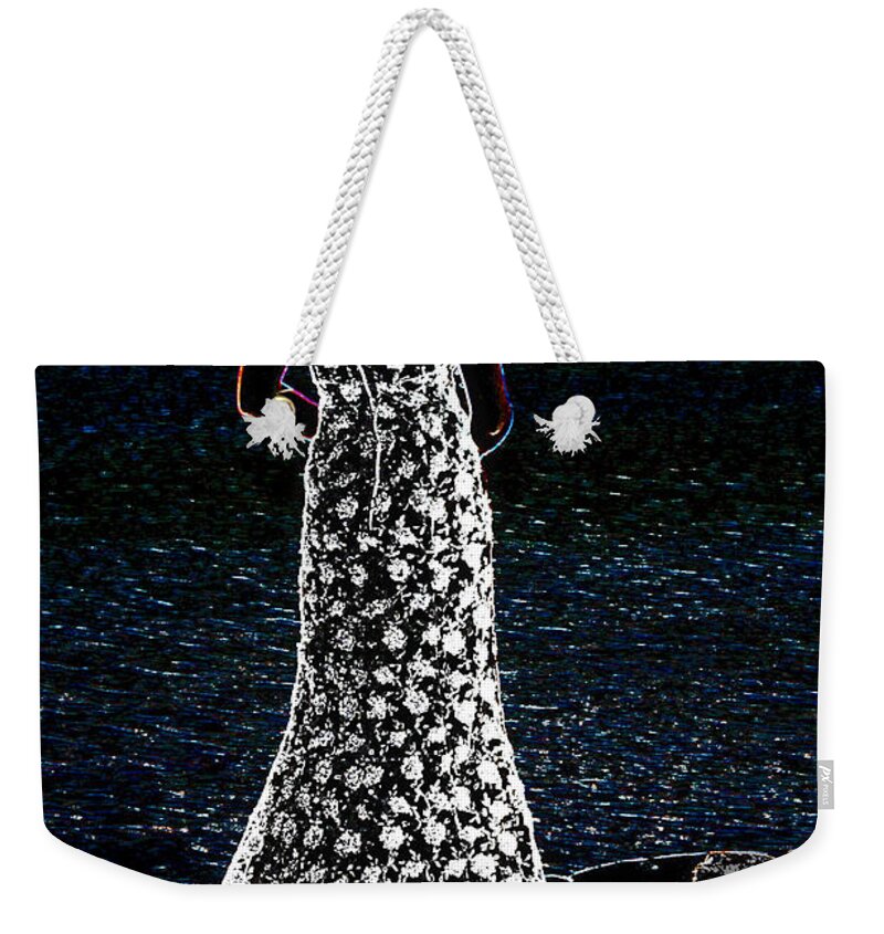 Pose Weekender Tote Bag featuring the photograph Looking Beyond by Leticia Latocki