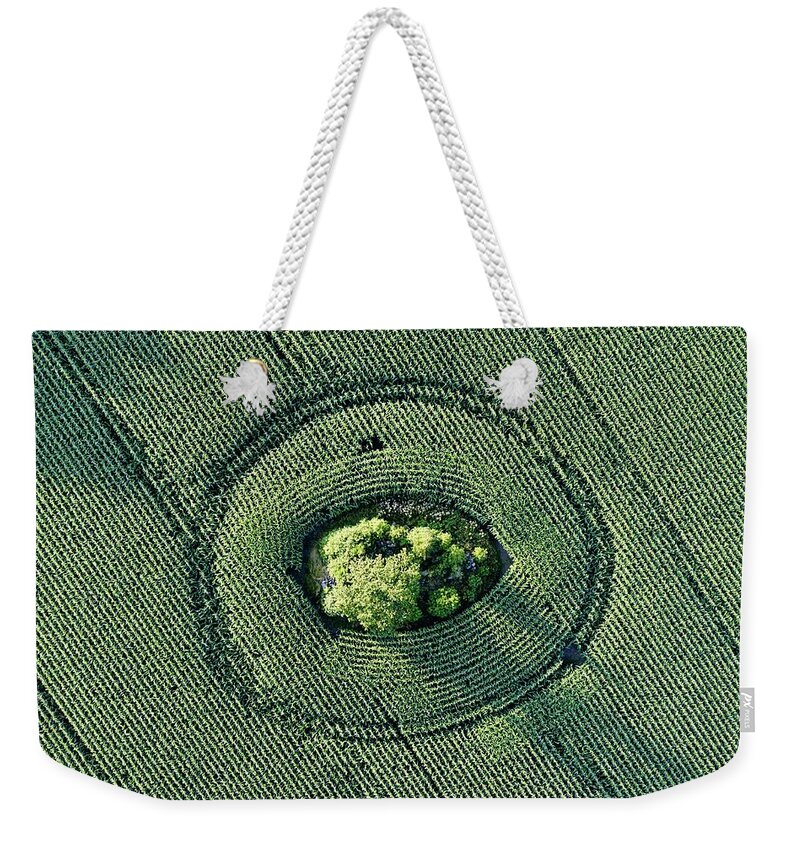 Color Image Weekender Tote Bag featuring the photograph Looking Down From Up by Anders Andersson