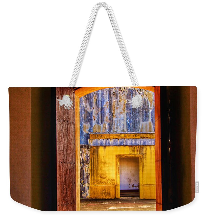 Architecture Weekender Tote Bag featuring the photograph Looking Out by Kathi Isserman