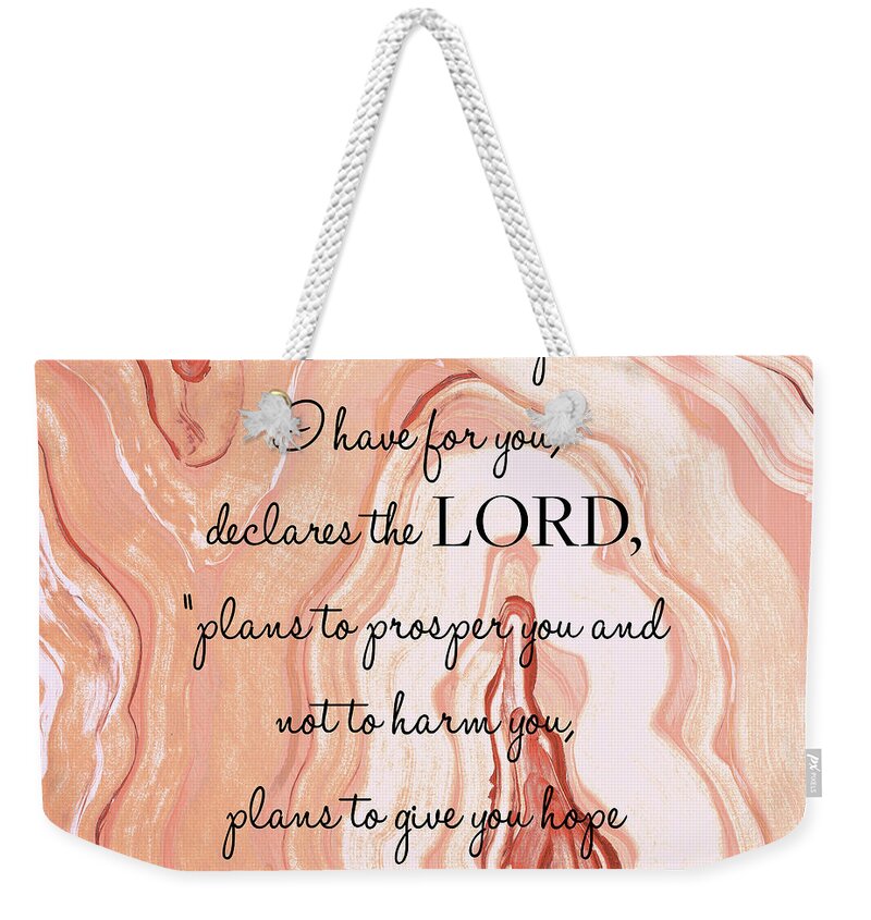 Lord's Weekender Tote Bag featuring the painting Lord's Declaration by Lanie Loreth
