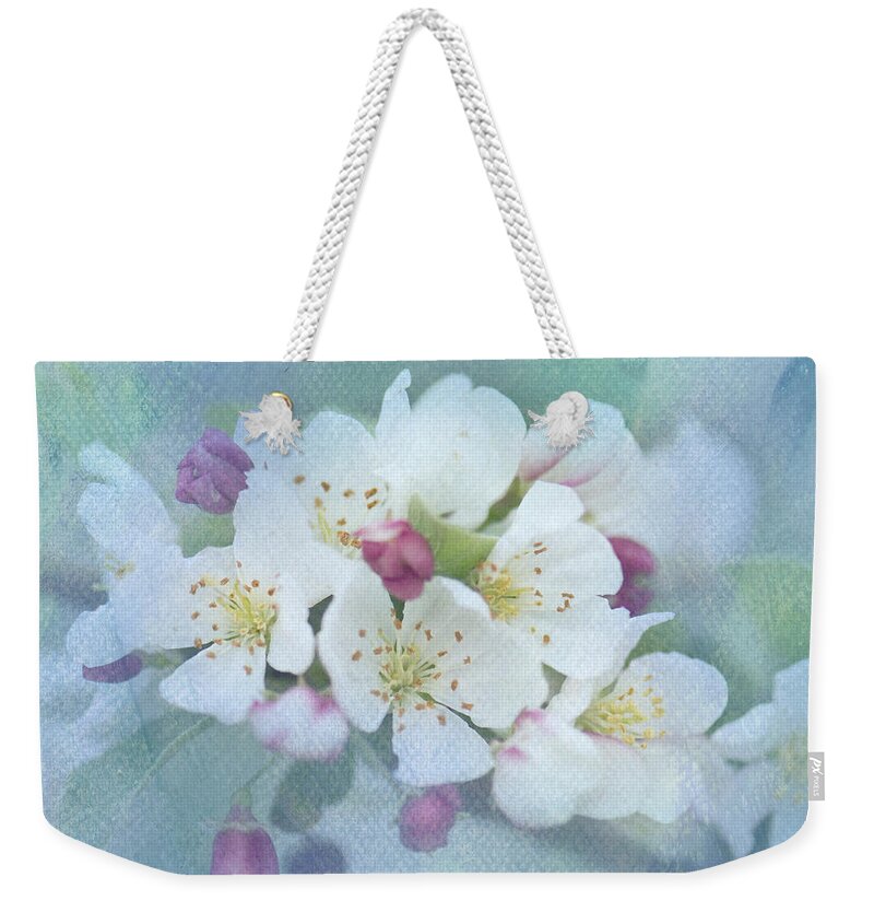 Crabapples Weekender Tote Bag featuring the photograph Love Is In The Air by Betty LaRue