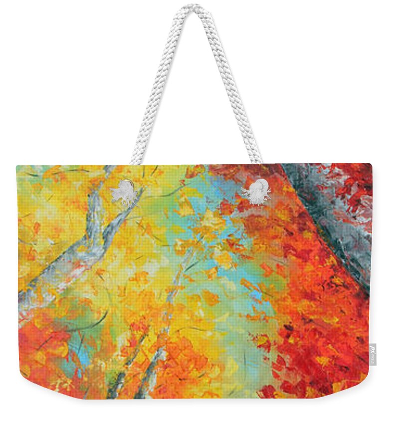 Tree Weekender Tote Bag featuring the painting Love That Conquers by Meaghan Troup