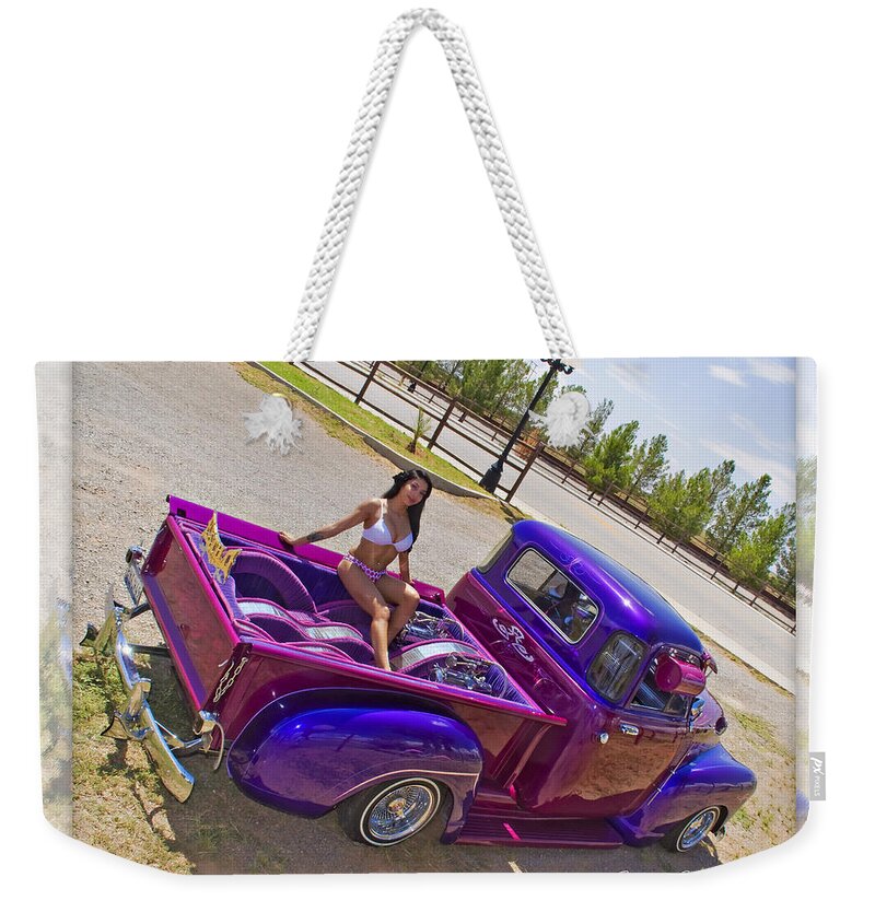 Lowrider Weekender Tote Bag featuring the photograph Lowrider 23 d by Walter Herrit