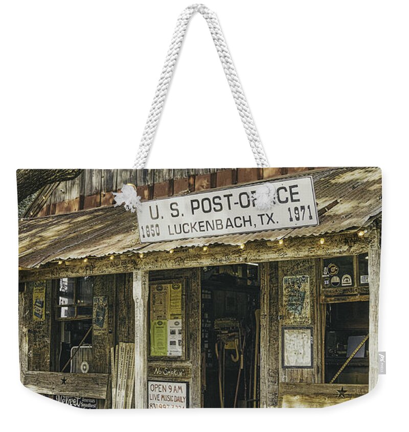 Luckenbach Weekender Tote Bag featuring the photograph Luckenbach by Scott Norris