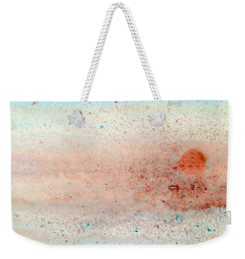 Abstract Weekender Tote Bag featuring the painting Luminous by V.kelly by Valerie Anne Kelly