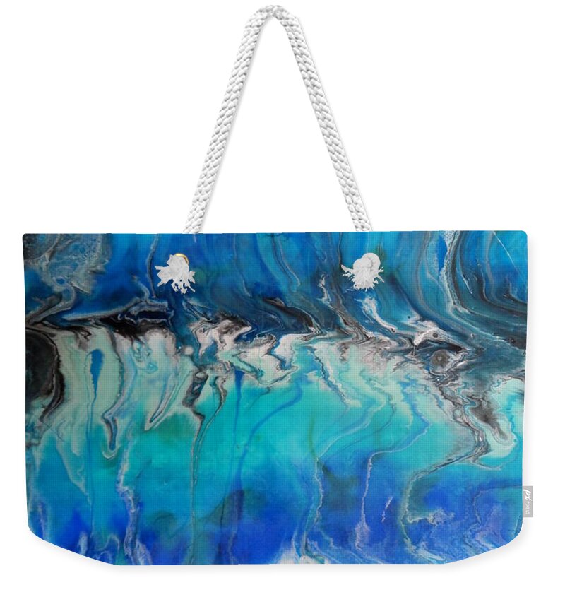Resin Art Weekender Tote Bag featuring the painting Machinehead by Jane Biven
