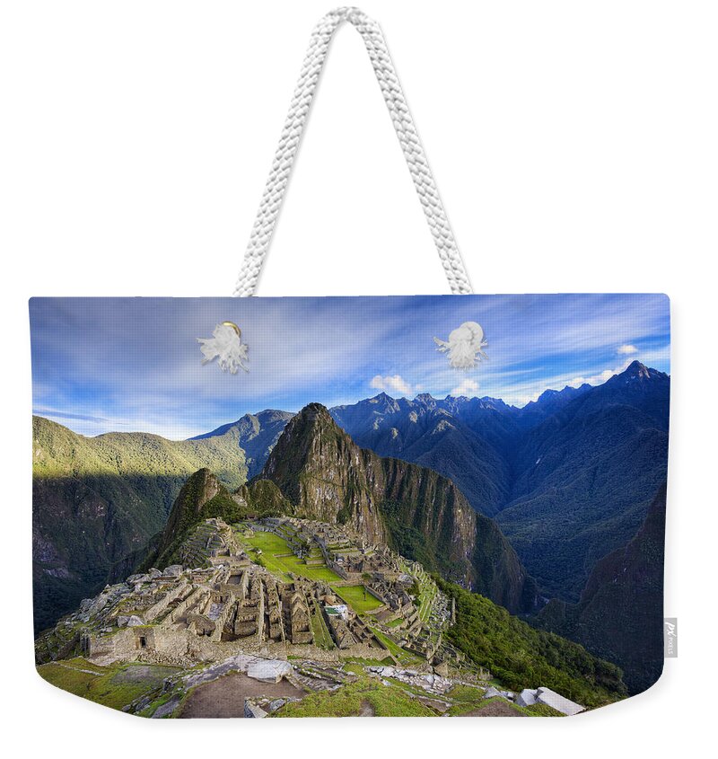 Machu Picchu Weekender Tote Bag featuring the photograph Machu Picchu by Alexey Stiop