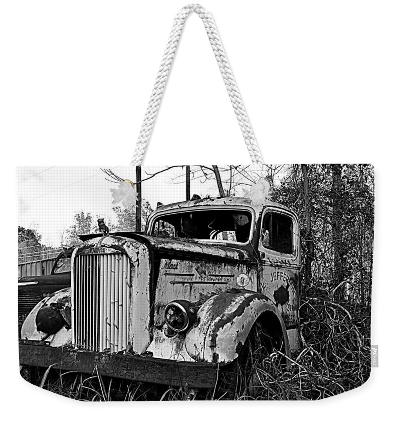 Mack Weekender Tote Bag featuring the photograph MackGraveyard by Stacy Abbott