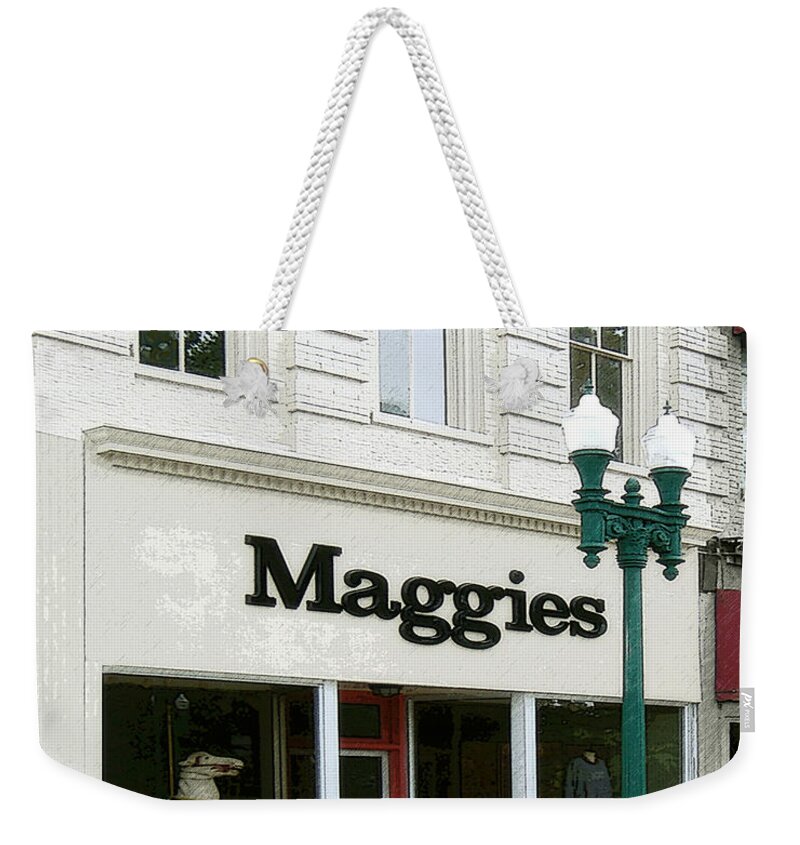Windows On The Square Weekender Tote Bag featuring the photograph Maggie's by Lee Owenby