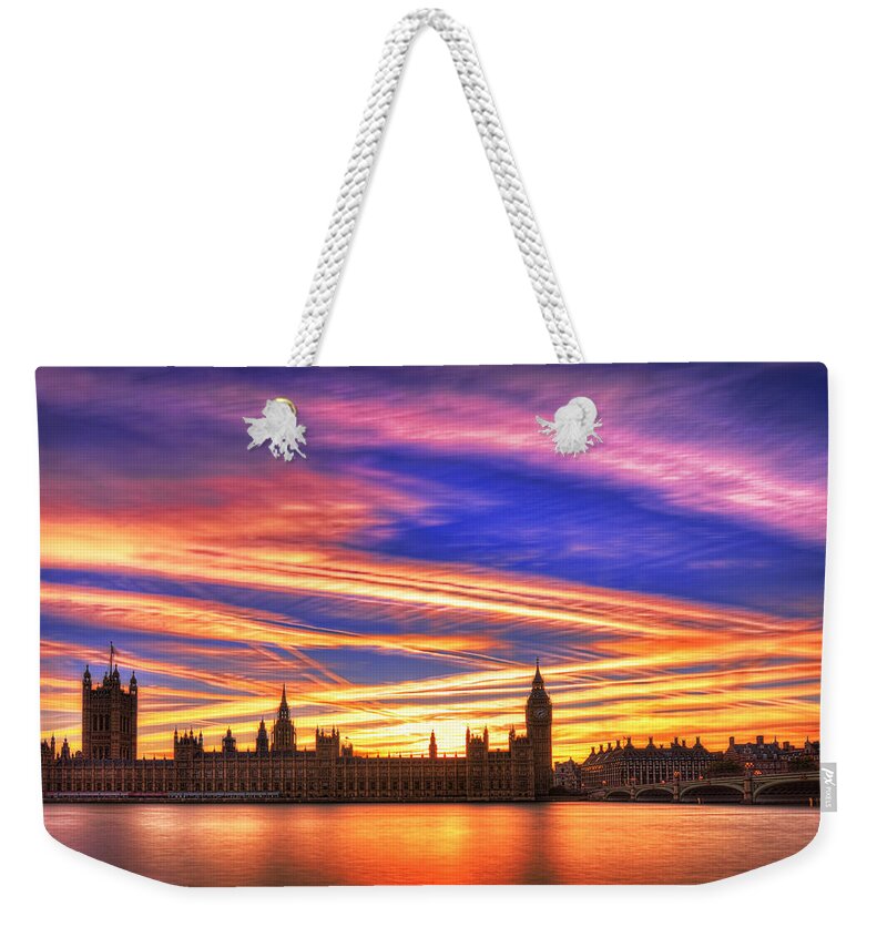 London Weekender Tote Bag featuring the photograph Magical London by Midori Chan
