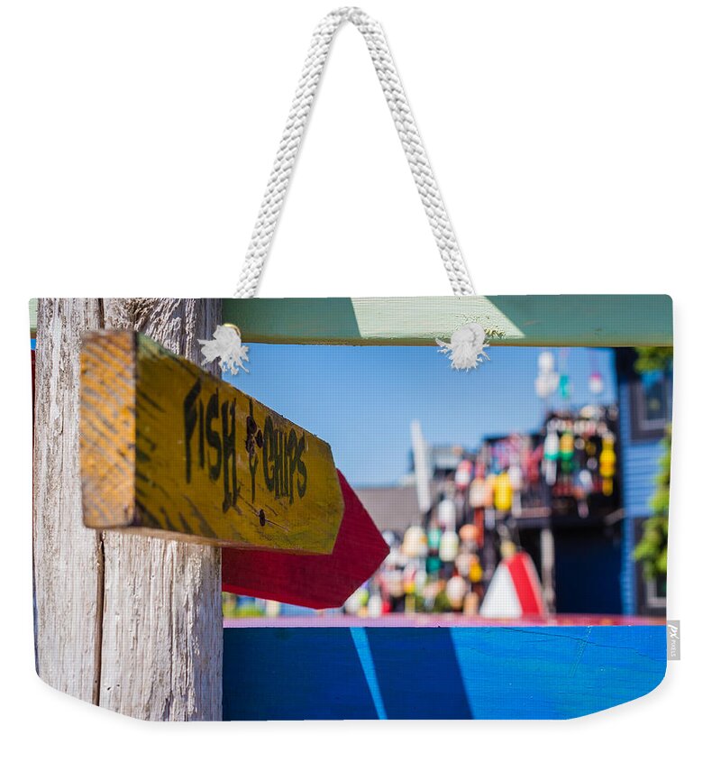 Maine Weekender Tote Bag featuring the photograph Maine Lobster by Robert Bellomy