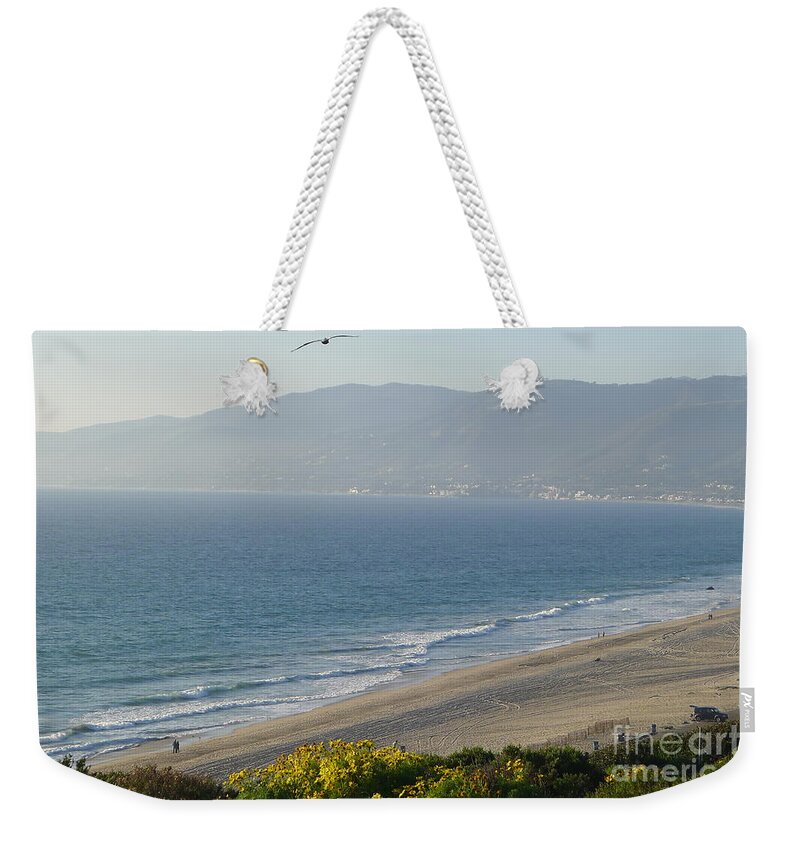  Weekender Tote Bag featuring the photograph Malibu - View by Nora Boghossian