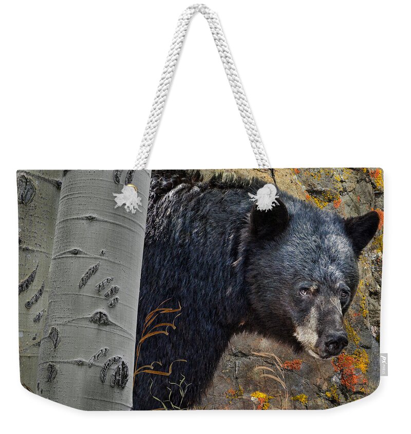 Bear Weekender Tote Bag featuring the photograph Mama Bear by Ed Hall
