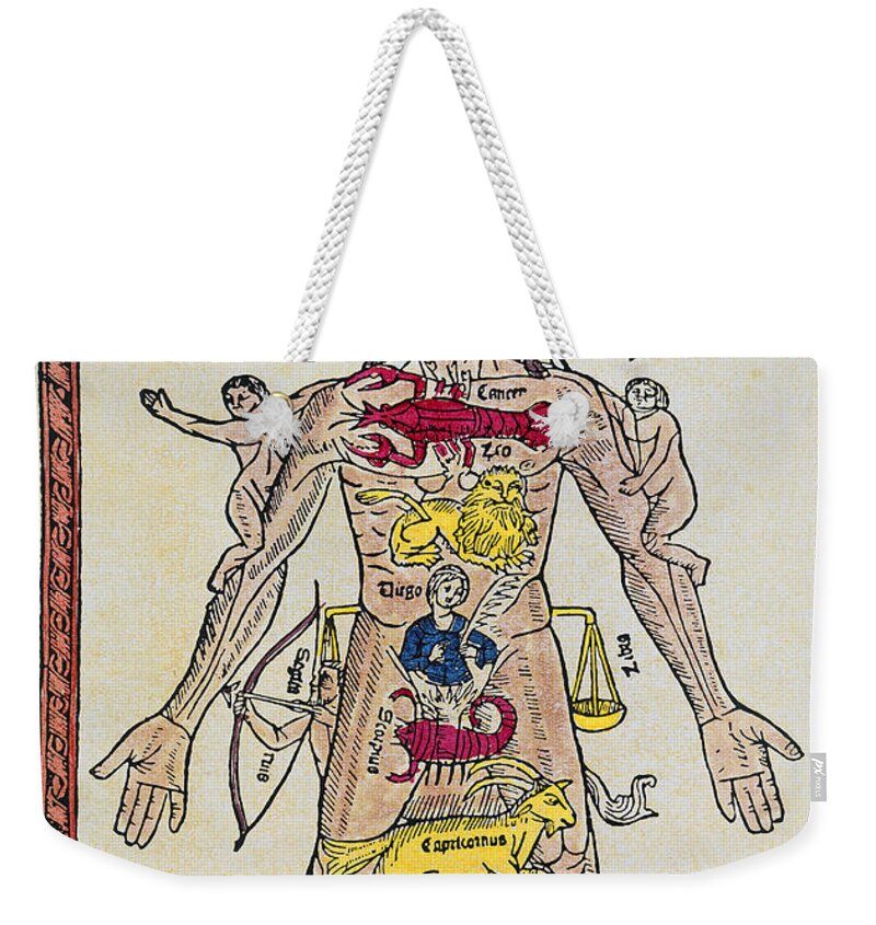 1495 Weekender Tote Bag featuring the photograph Man Of Signs, 1495 by Granger