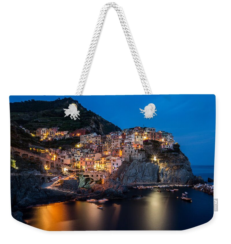 Cinque Terre Weekender Tote Bag featuring the photograph Manarola by Mihai Andritoiu