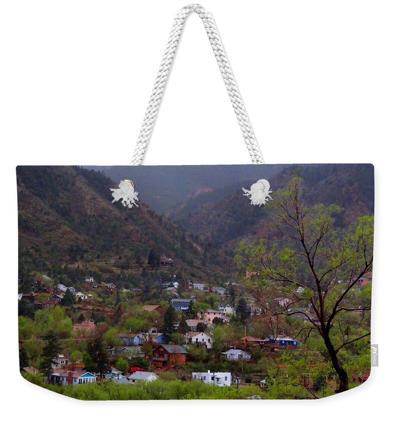 Landscape Weekender Tote Bag featuring the photograph Manitou to the South III by Lanita Williams