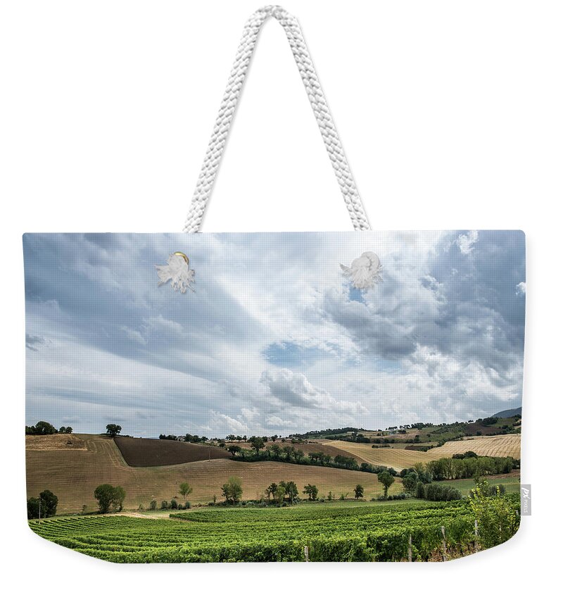 Tranquility Weekender Tote Bag featuring the photograph Marche Italy by Svanberg Grath