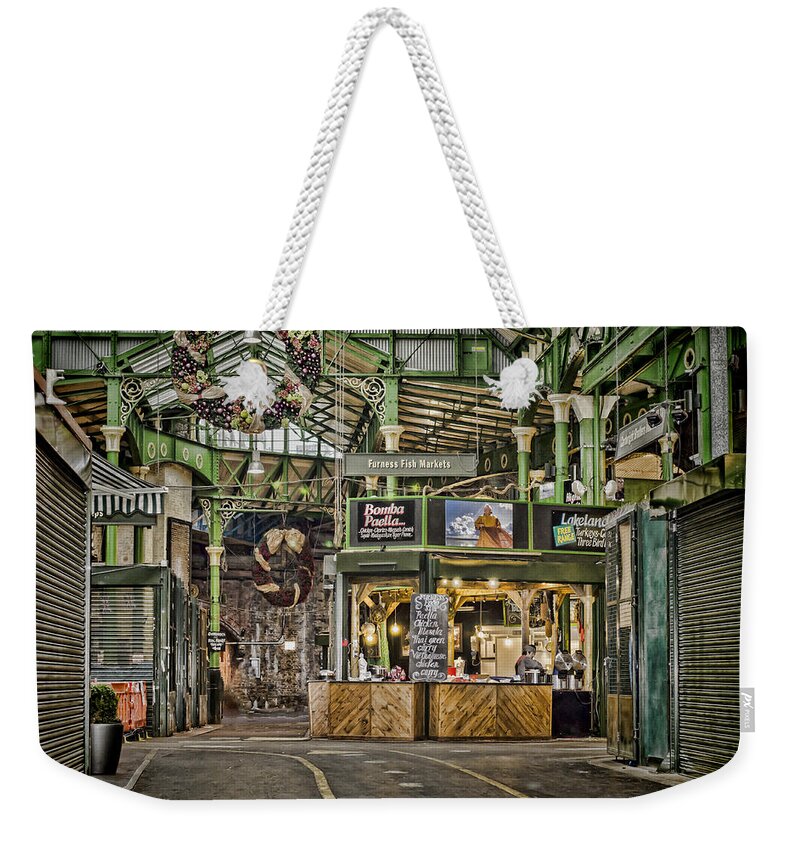 Borough Market Weekender Tote Bag featuring the photograph Market Streets by Heather Applegate