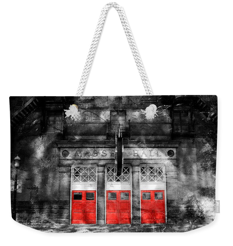 Toronto Weekender Tote Bag featuring the photograph Massey Hall 1b by Andrew Fare