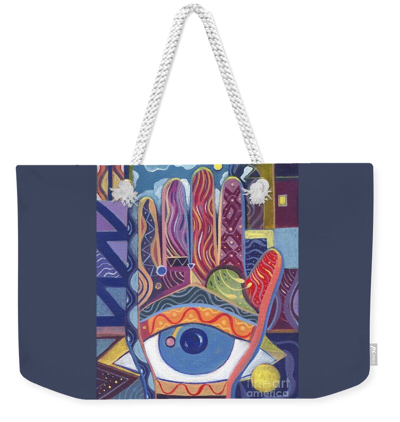 Visions Weekender Tote Bag featuring the painting May You Realize Your Dreams by Helena Tiainen