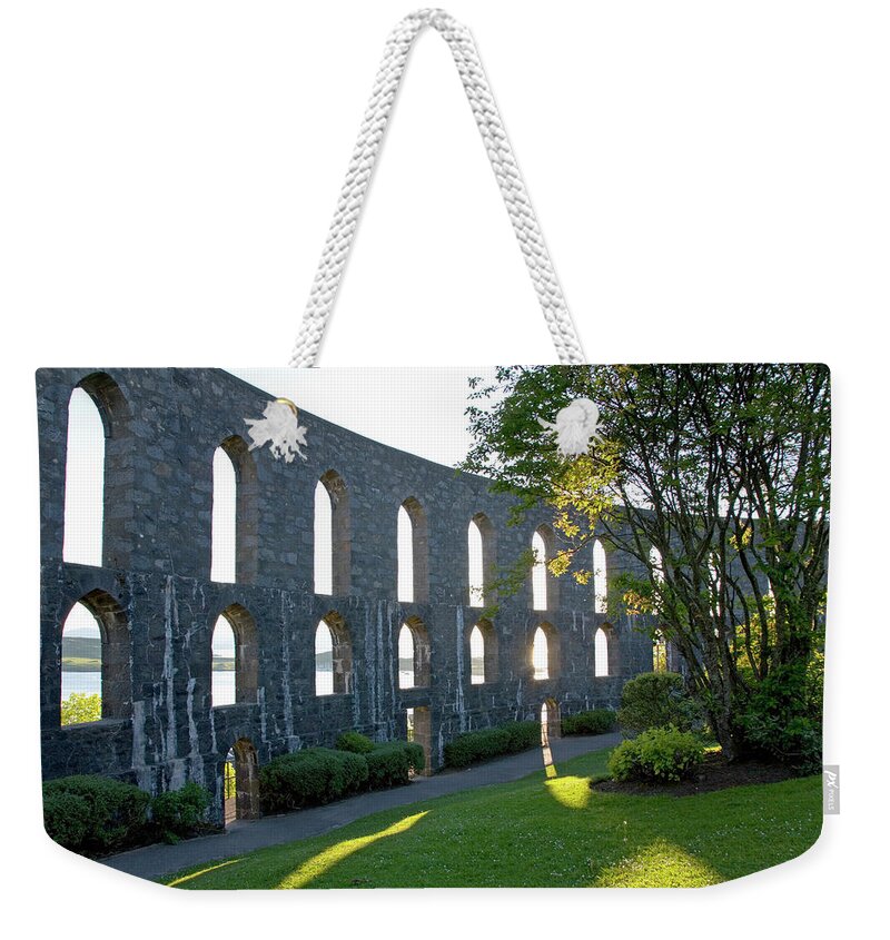 Tranquility Weekender Tote Bag featuring the photograph Mccaigs Tower, Oban, Argyll & Bute by David C Tomlinson