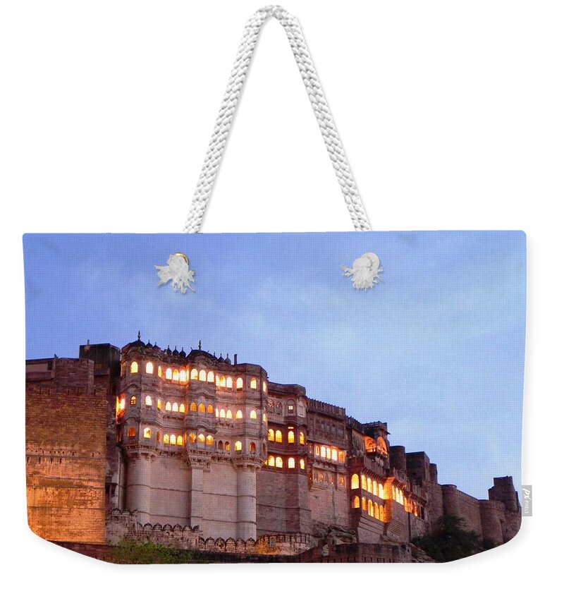Tranquility Weekender Tote Bag featuring the photograph Meherangarh Fort, Jodhpur by Travel With Passion - Photos By Dhana And Nilesh
