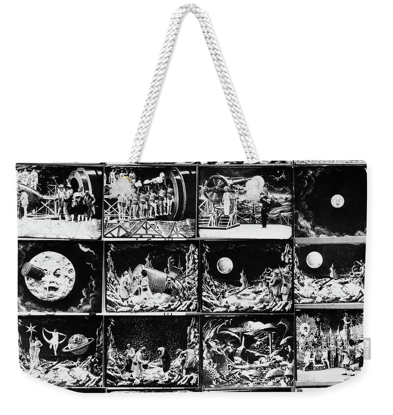 1902 Weekender Tote Bag featuring the photograph Melies Trip To The Moon by Granger