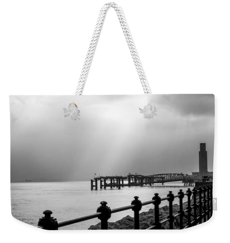 Boat Weekender Tote Bag featuring the photograph Mersey Halo by Spikey Mouse Photography