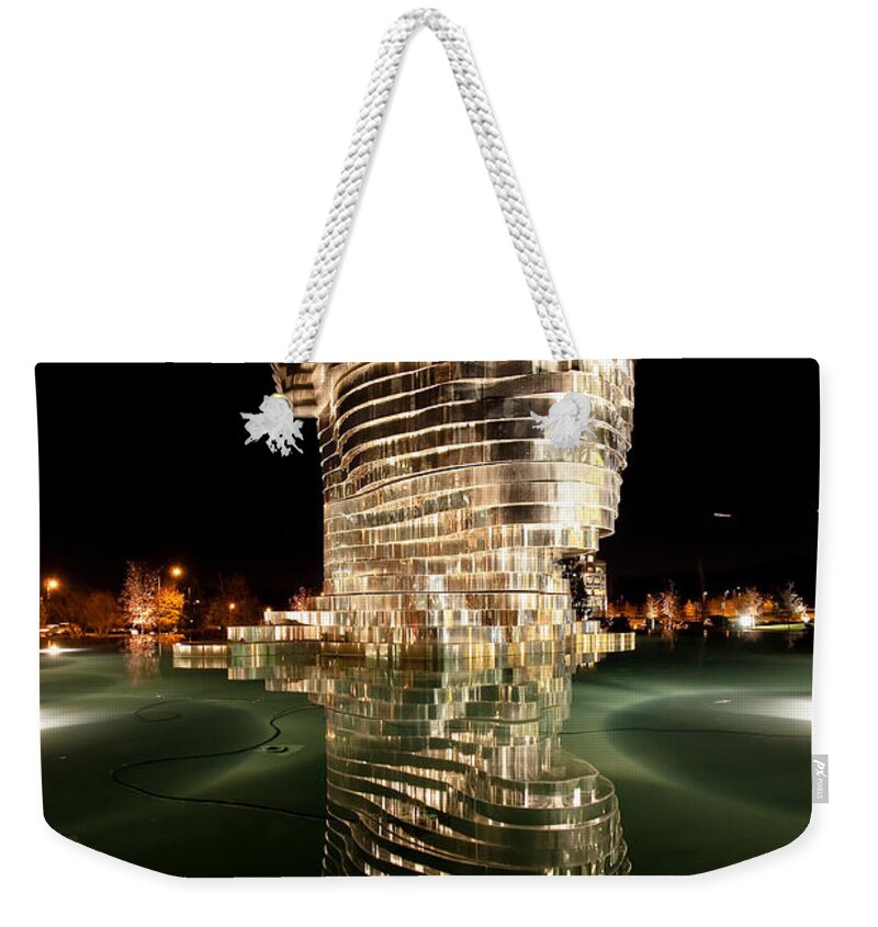 Constructed Weekender Tote Bag featuring the photograph Metalmorphosis by Alex Grichenko