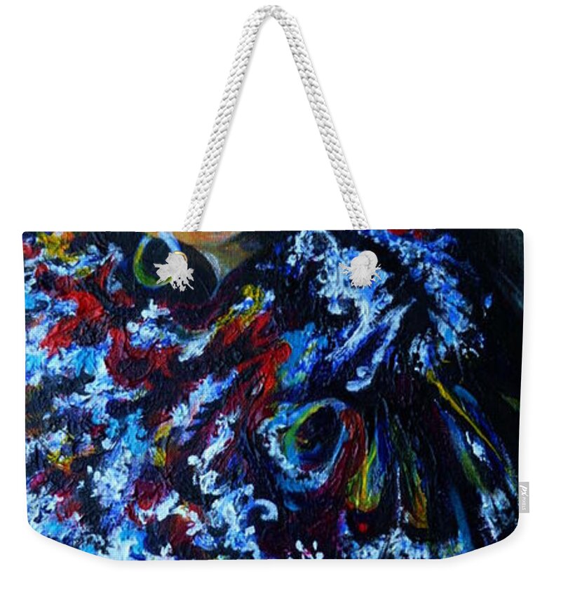 Travel Weekender Tote Bag featuring the painting Mexican Velvet by Anna Duyunova