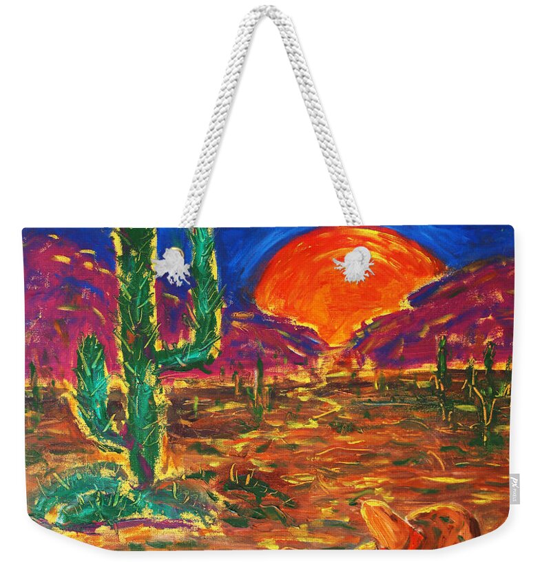 Foll Art Weekender Tote Bag featuring the painting Mexico Impression III by Xueling Zou