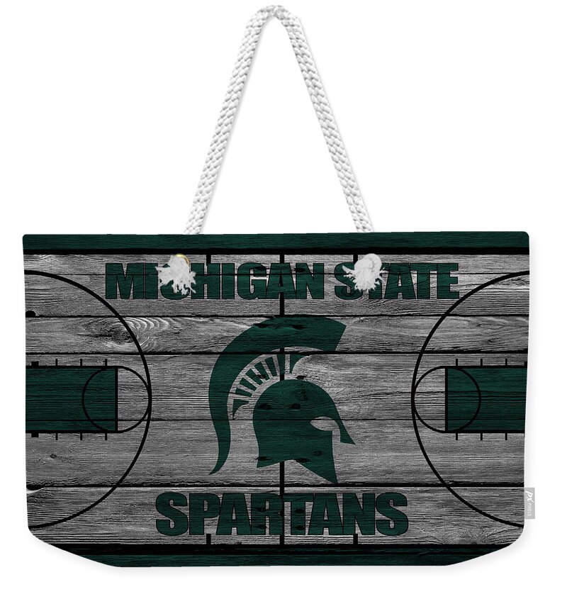 Spartans Weekender Tote Bag featuring the photograph Michigan State Spartans by Joe Hamilton