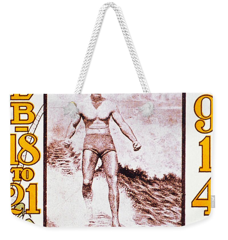 Advertisement Weekender Tote Bag featuring the photograph Mid Pacific Carnival by Hawaiian Legacy Archive - Printscapes